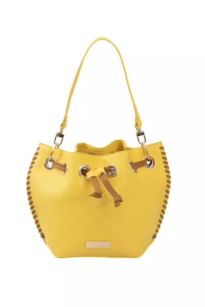 Bolso bandolera de poliuretano amarillo para mujer Baldinini Trend