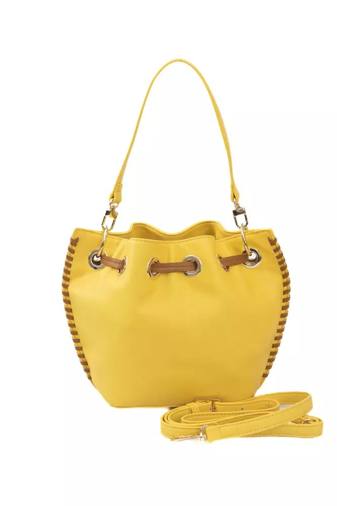 Bolso bandolera de poliuretano amarillo para mujer Baldinini Trend