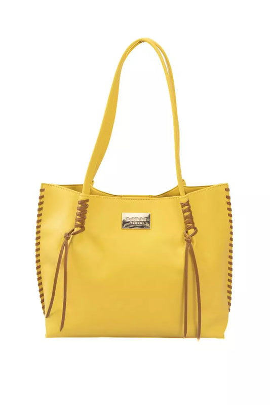 Bolso de mano para mujer Baldinini Trend de poliuretano amarillo