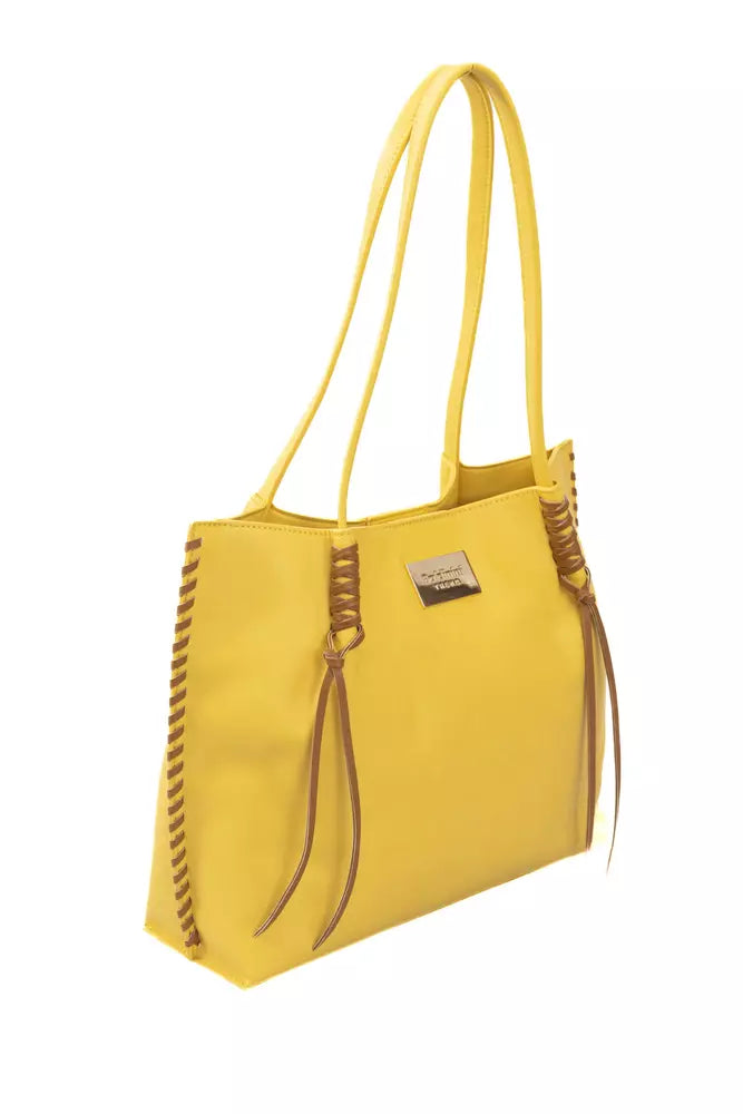 Bolso de mano para mujer Baldinini Trend de poliuretano amarillo