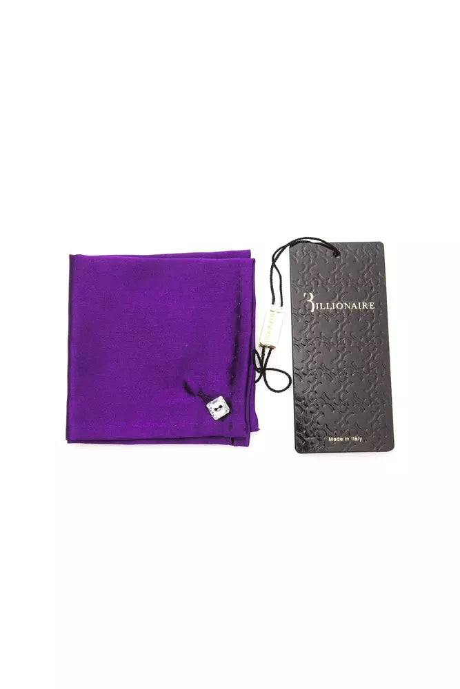 Miljardär italiensk couture lila sisal män Pocket Square