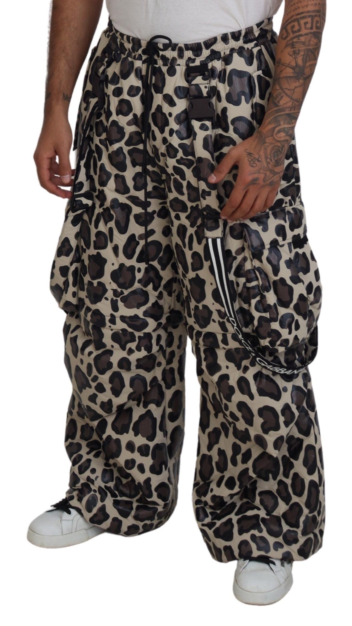 Dolce &amp; Gabbana Multicolor Leopard Print Snow Pants