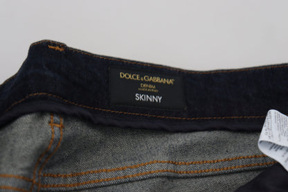 Dolce &amp; Gabbana eleganta skinny jeans i mörkblått