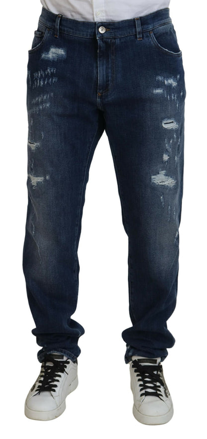 Dolce &amp; Gabbana Elegant Skinny Blue Jeans