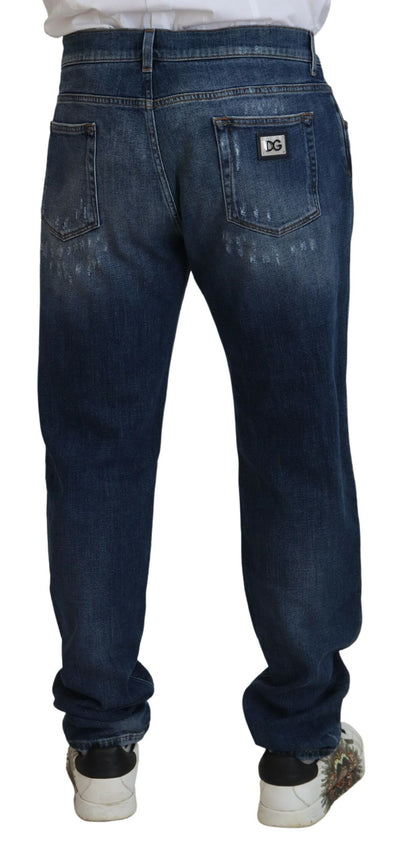 Dolce &amp; Gabbana Elegant Skinny Blue Jeans