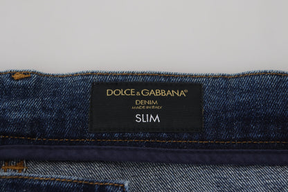 Dolce &amp; Gabbana Elegant Skinny Blue Jeans