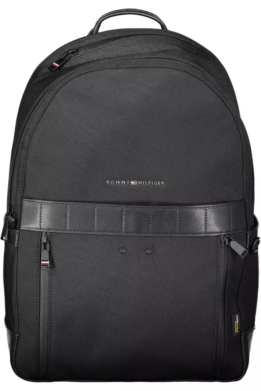 Mochila Tommy Hilfiger de nailon negra para hombre