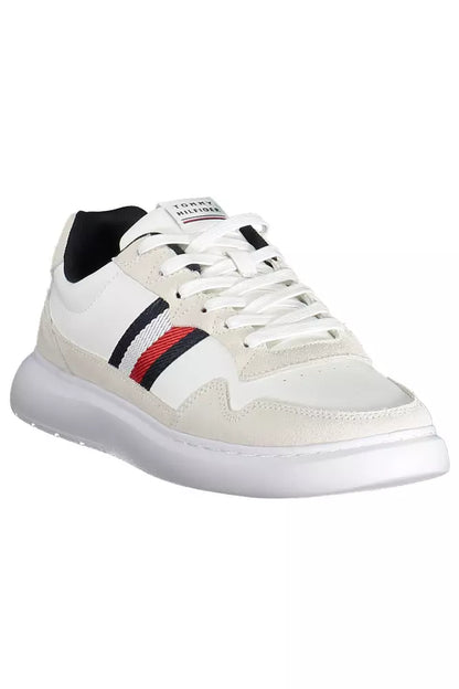 Zapatillas de deporte blancas de cuero para hombre de Tommy Hilfiger