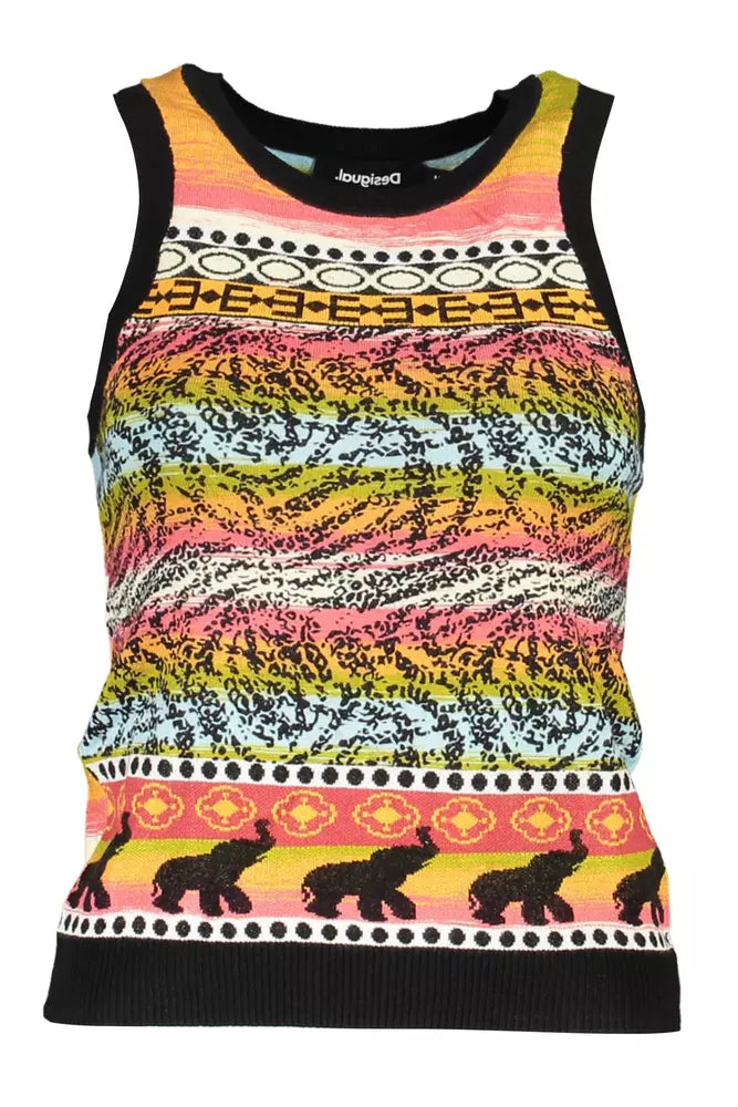 Top de mujer de viscosa negra Desigual