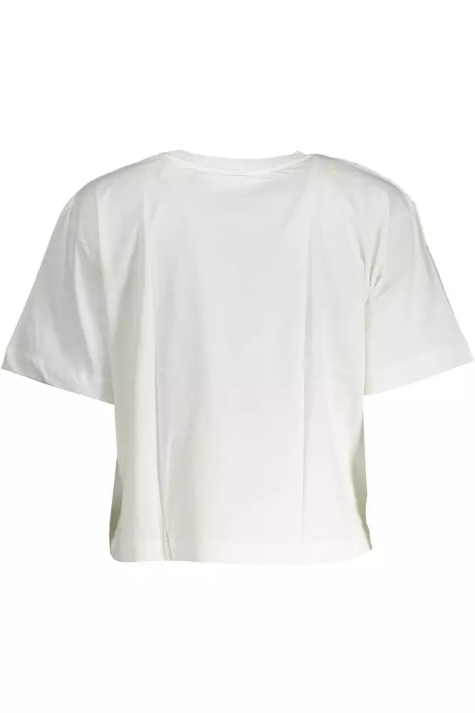 Top de mujer de algodón blanco Desigual