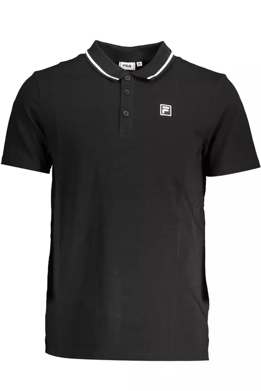 Polo Fila de algodón negro para hombre