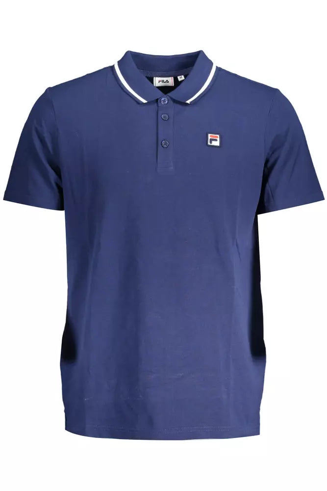 Polo Fila de algodón azul para hombre