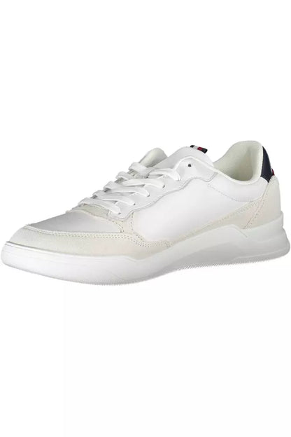 Zapatillas de deporte blancas de cuero para hombre de Tommy Hilfiger