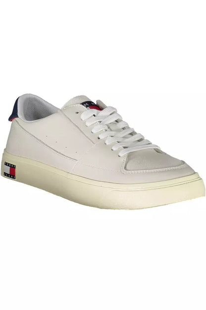 Zapatillas de deporte blancas de cuero para hombre de Tommy Hilfiger