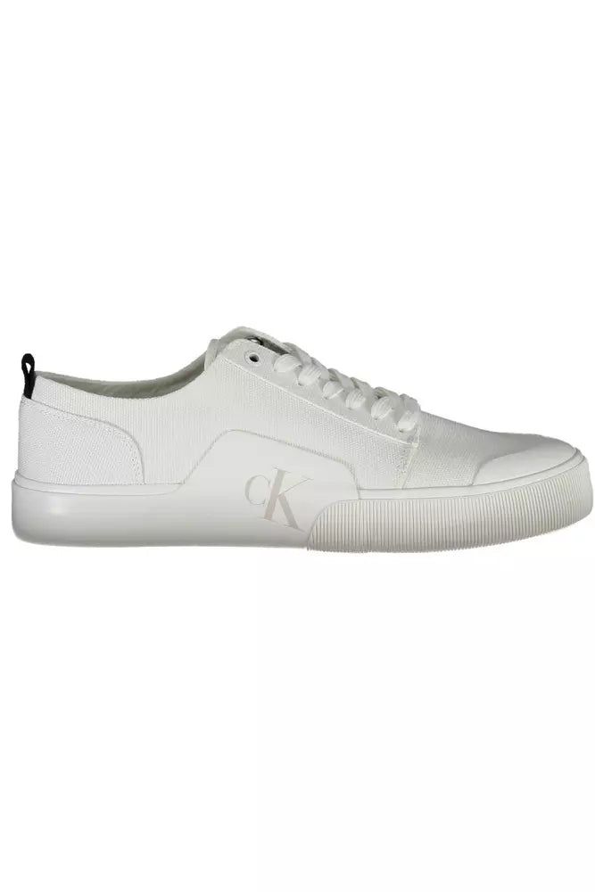 Zapatillas de deporte de algodón blancas para hombre de Calvin Klein