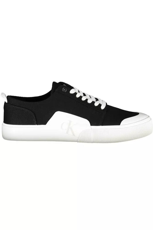 Zapatillas Calvin Klein de algodón negras para hombre