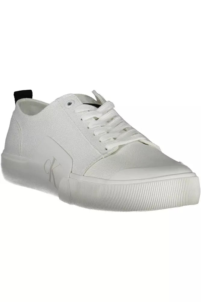 Zapatillas de deporte de algodón blancas para hombre de Calvin Klein