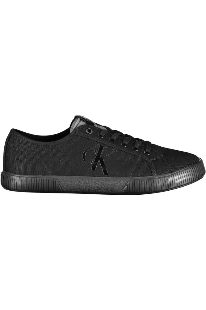 Zapatillas Calvin Klein de algodón negras para hombre