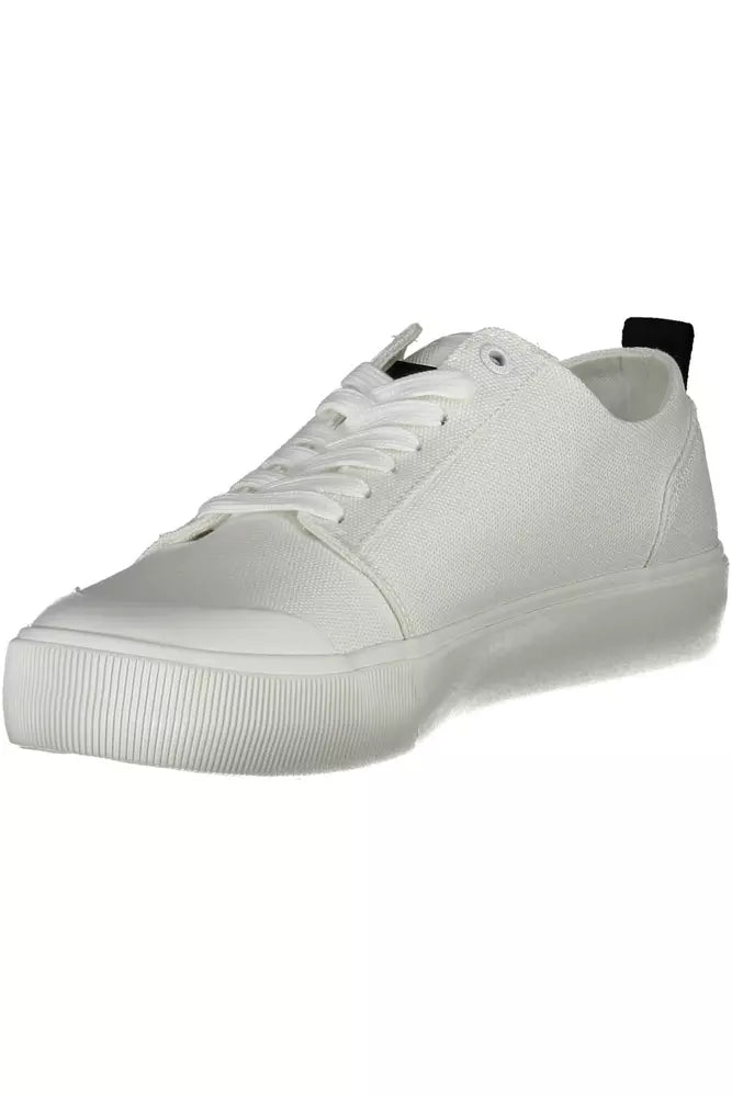 Zapatillas de deporte de algodón blancas para hombre de Calvin Klein