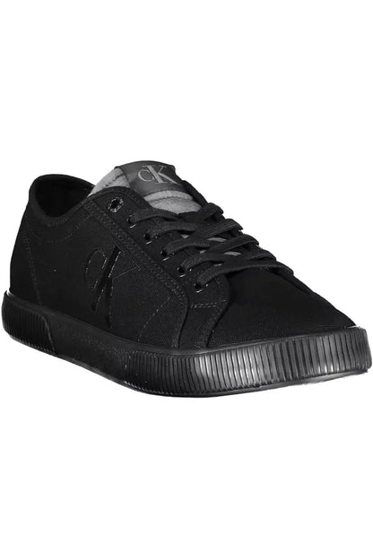 Zapatillas Calvin Klein de algodón negras para hombre