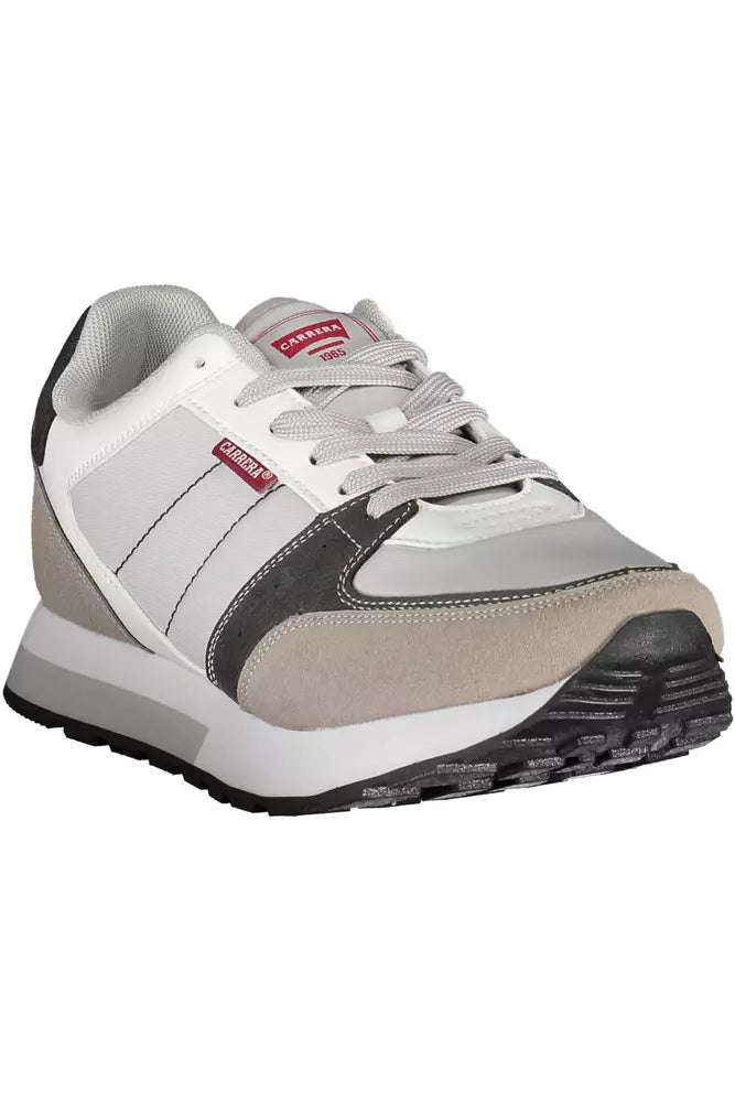 Zapatillas de deporte de piel ecológica color gris Carrera para hombre