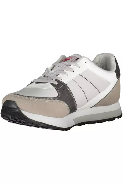 Zapatillas de deporte de piel ecológica color gris Carrera para hombre