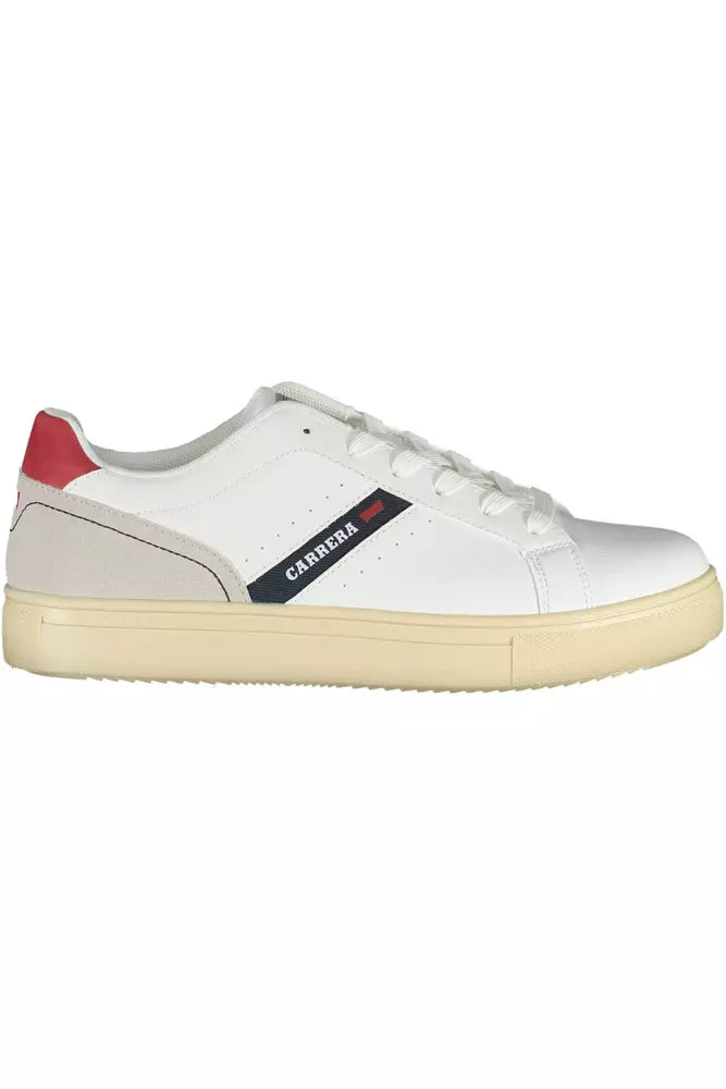 Carrera White Polyethylene Sneaker för män