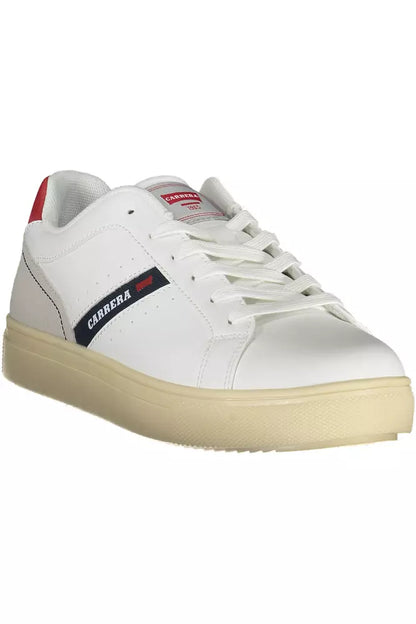 Carrera White Polyethylene Sneaker för män