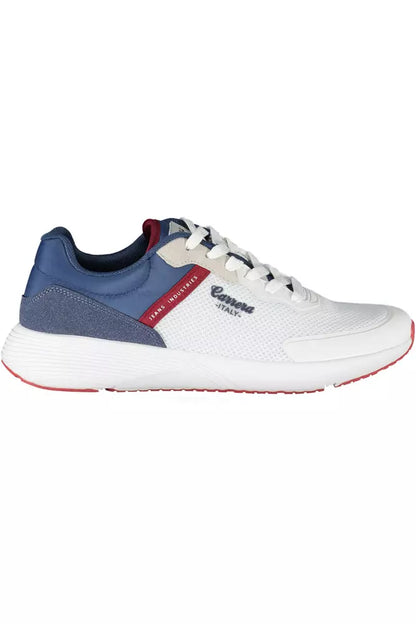 Zapatillas de deporte de piel ecológica blanca Carrera para hombre