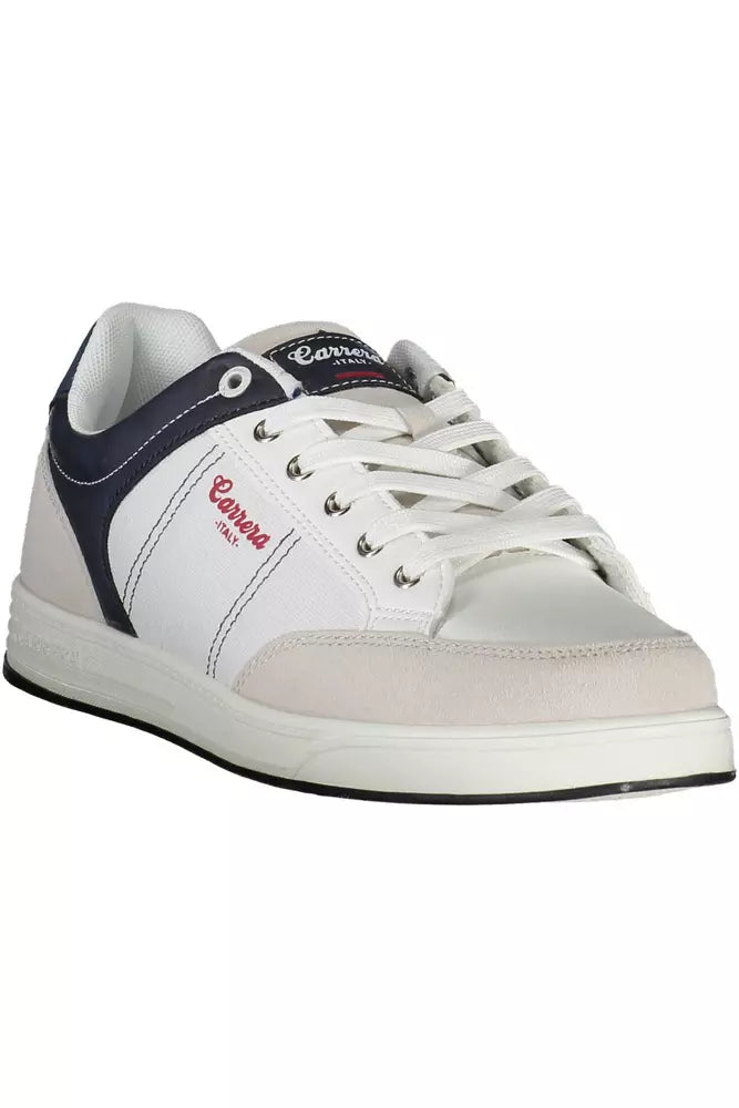 Carrera White Polyethylene Sneaker för män