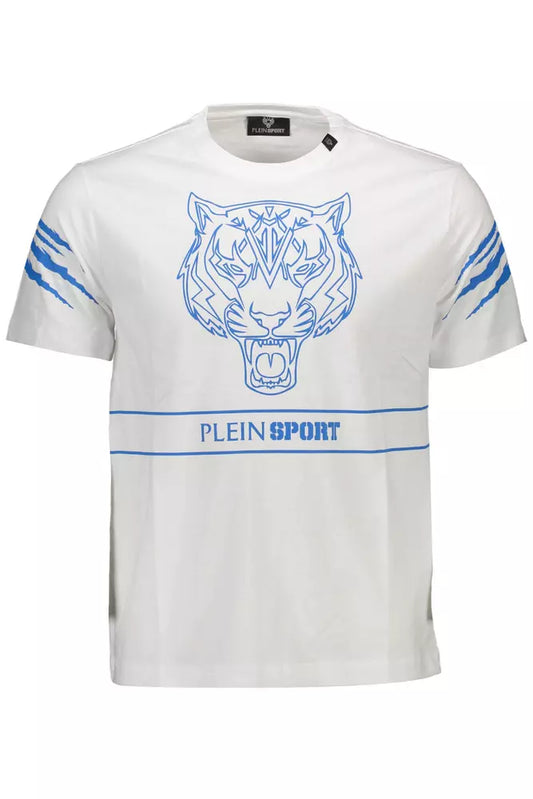 Camiseta de algodón blanca para hombre de Plein Sport