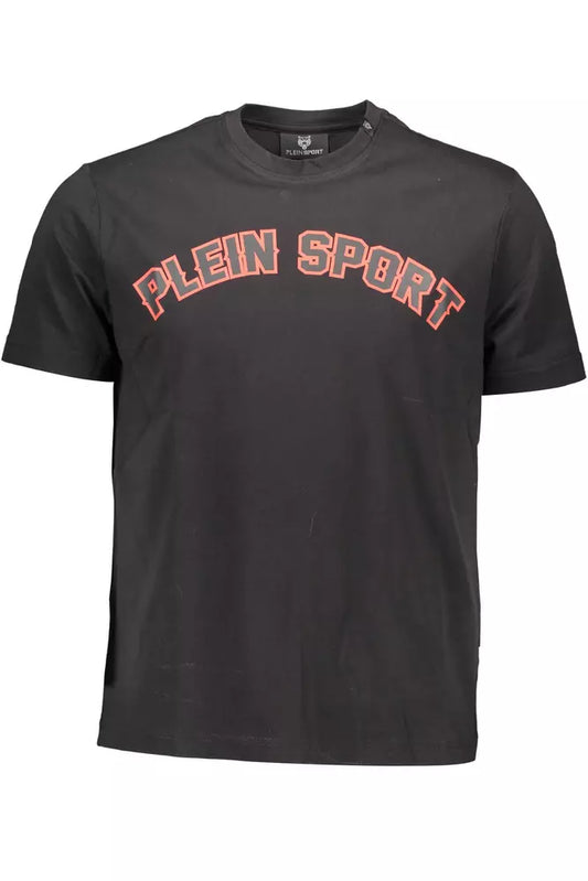 Camiseta de algodón negra para hombre de Plein Sport