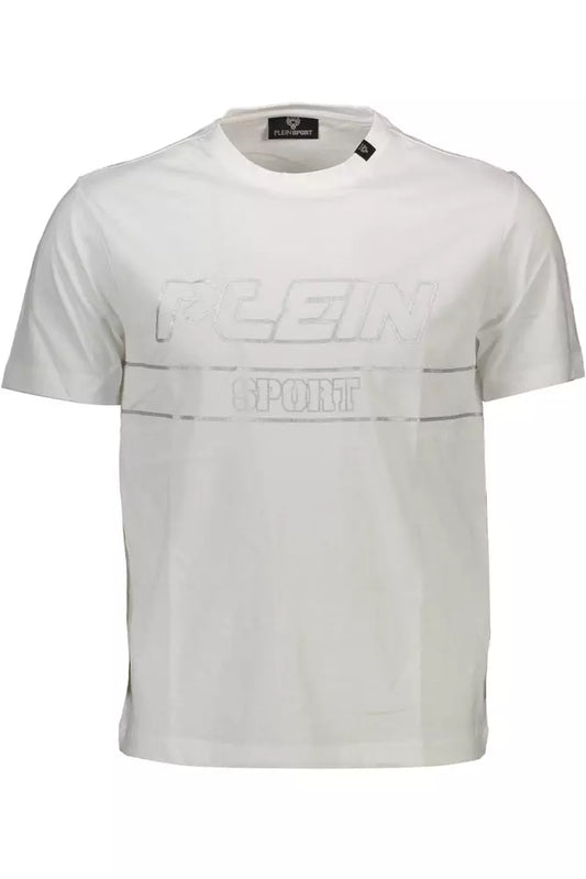 Camiseta de algodón blanca para hombre de Plein Sport