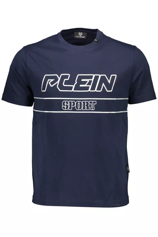 Camiseta de algodón azul para hombre de Plein Sport