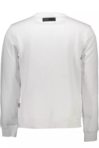 Suéter blanco de algodón para hombre de Plein Sport