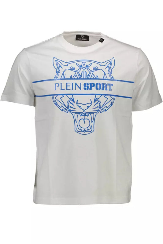 Camiseta de algodón blanca para hombre de Plein Sport