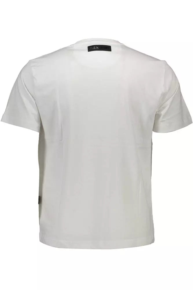 Camiseta de algodón blanca para hombre de Plein Sport