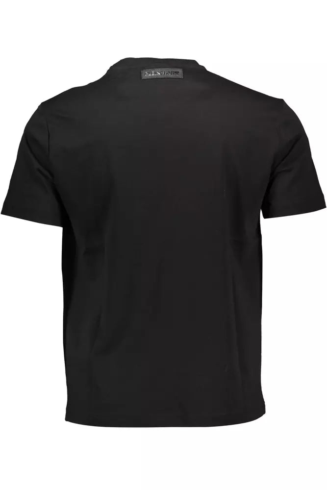 Plein Sport Svart T-shirt för män i bomull