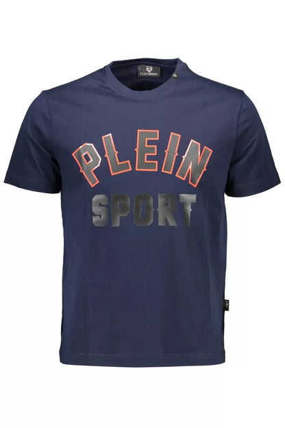 Camiseta de algodón azul para hombre de Plein Sport