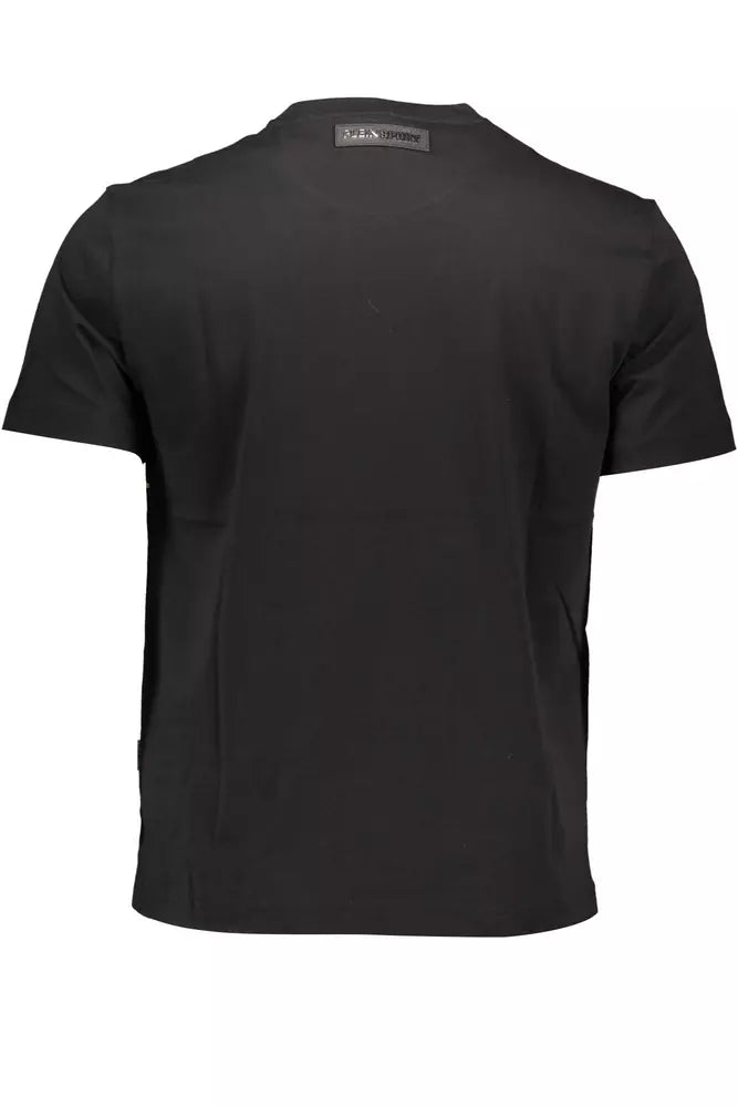 Camiseta de algodón negra para hombre de Plein Sport