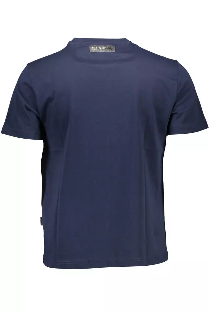 Camiseta de algodón azul para hombre de Plein Sport