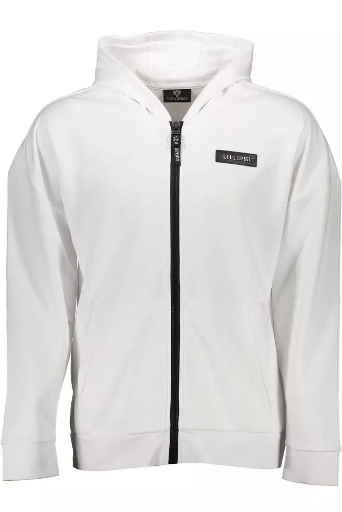 Suéter blanco de algodón para hombre de Plein Sport