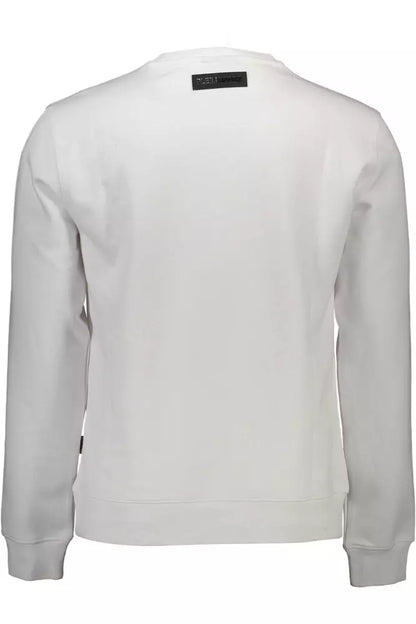 Suéter blanco de algodón para hombre de Plein Sport