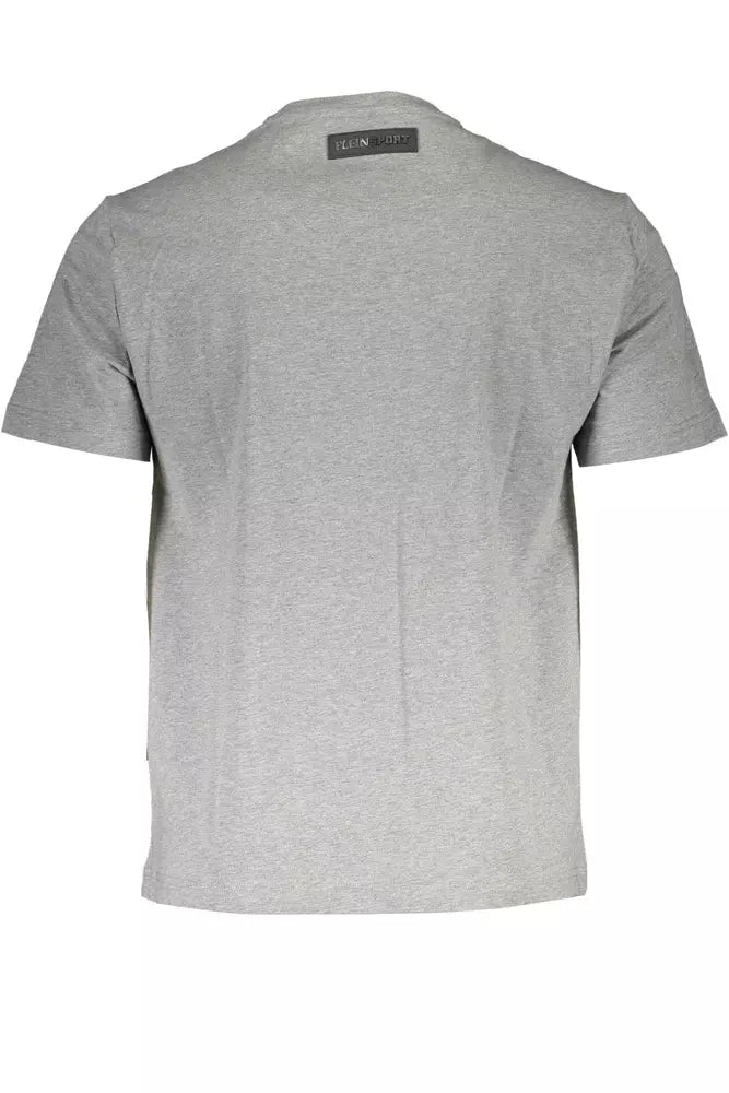 Camiseta de algodón gris para hombre de Plein Sport