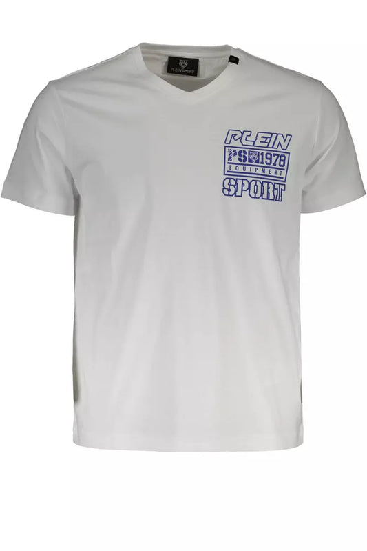 Camiseta de algodón blanca para hombre de Plein Sport