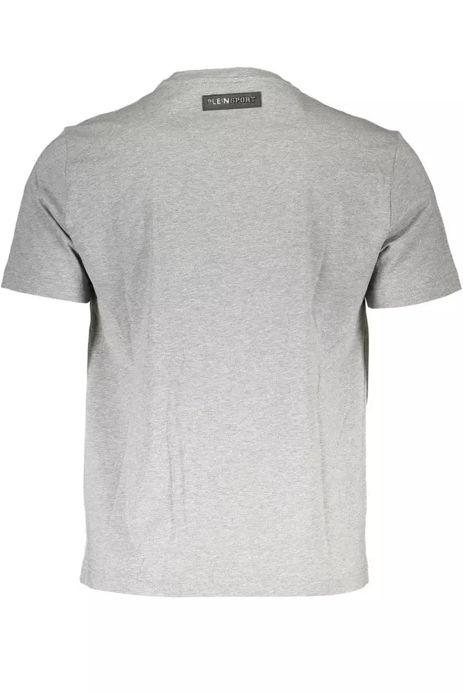 Camiseta de algodón gris para hombre de Plein Sport