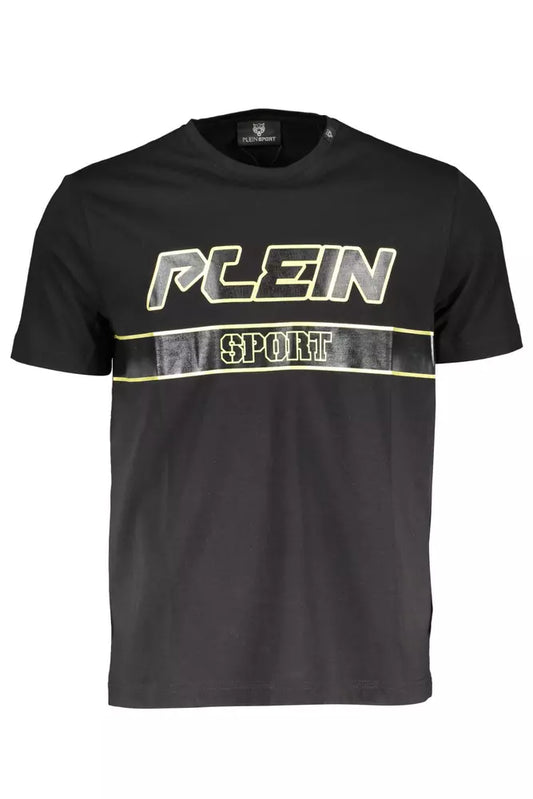 Camiseta de algodón negra para hombre de Plein Sport