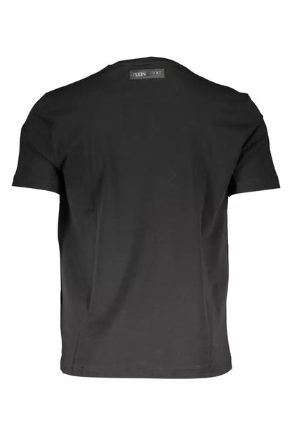 Camiseta de algodón negra para hombre de Plein Sport