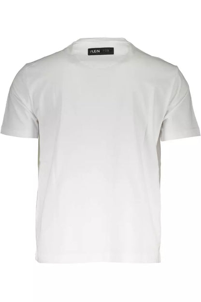 Camiseta de algodón blanca para hombre de Plein Sport