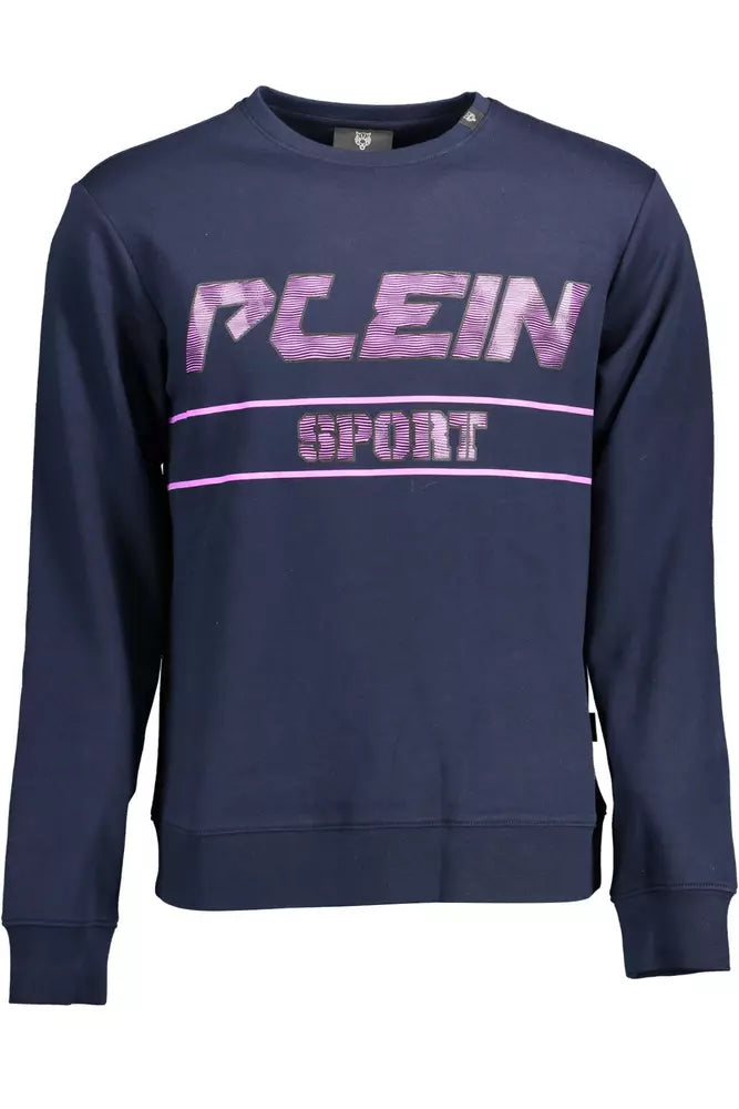 Plein Sport Blue Cotton Herrtröja